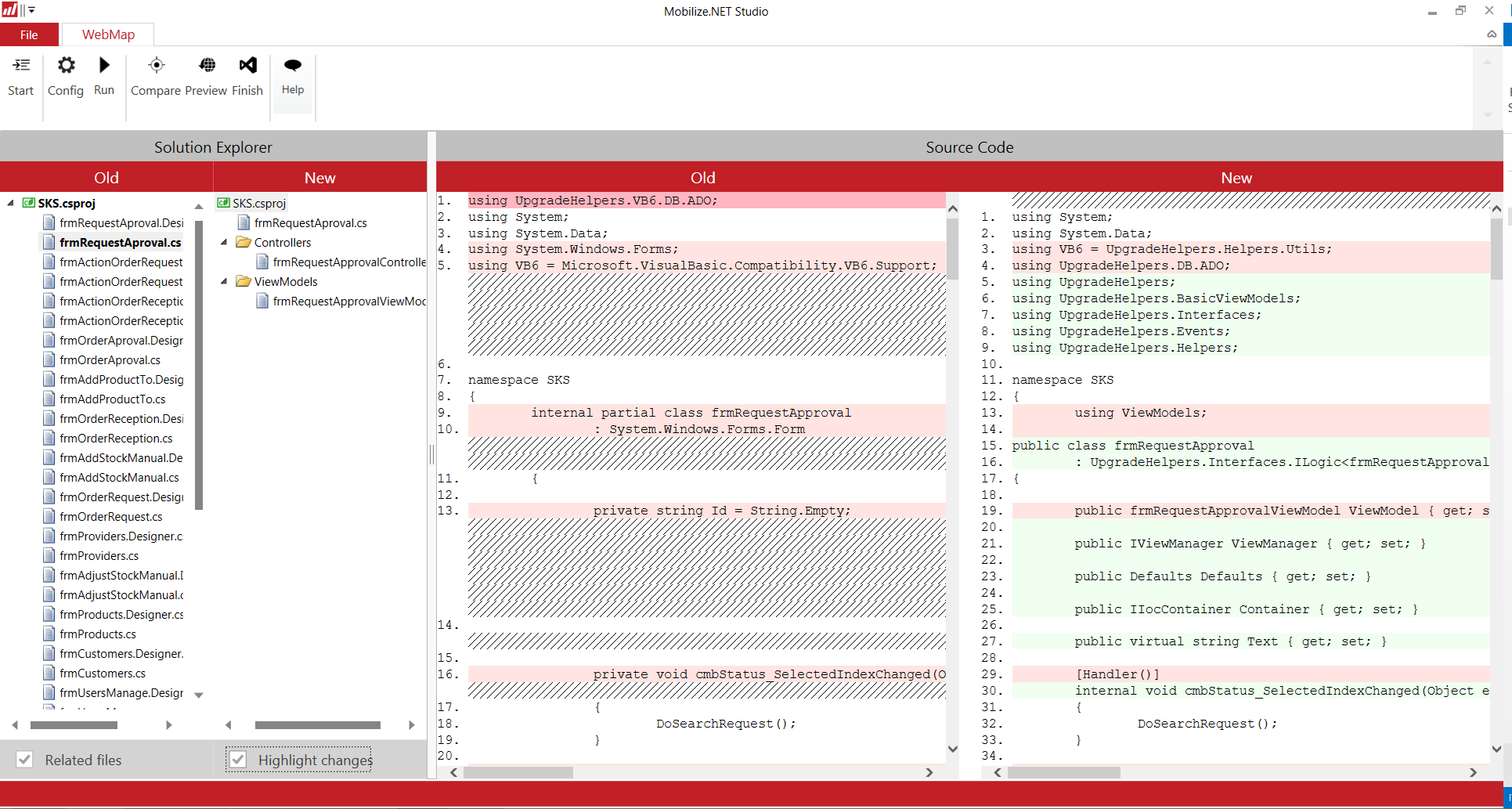 WebMAP: Getting light with no rewrite