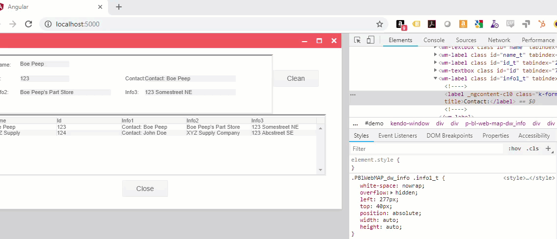 changing css