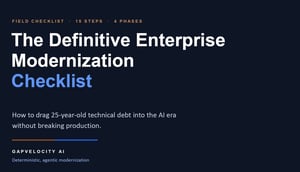 definitive modernization checklist