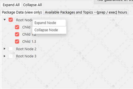 Updated shared treeview model