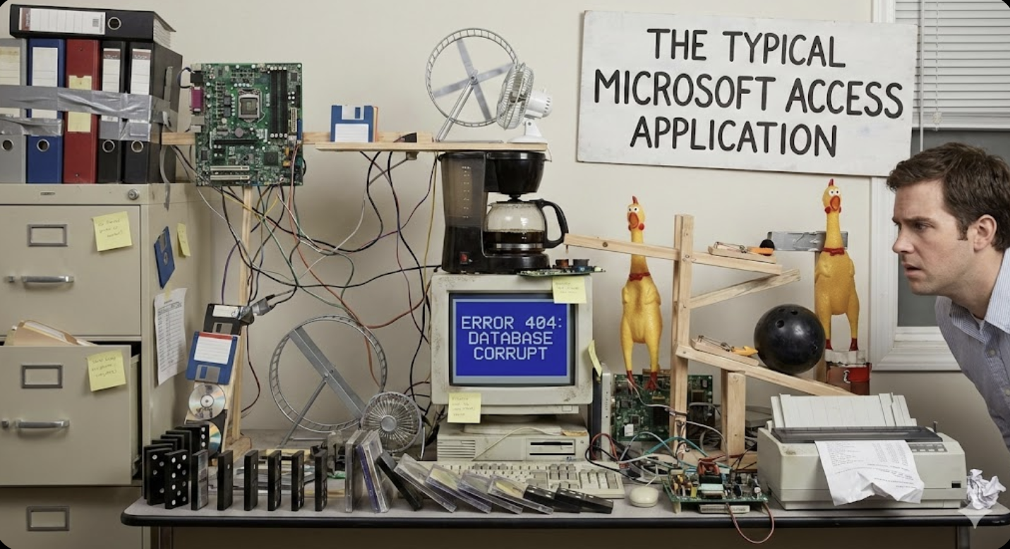 rube goldberg access app