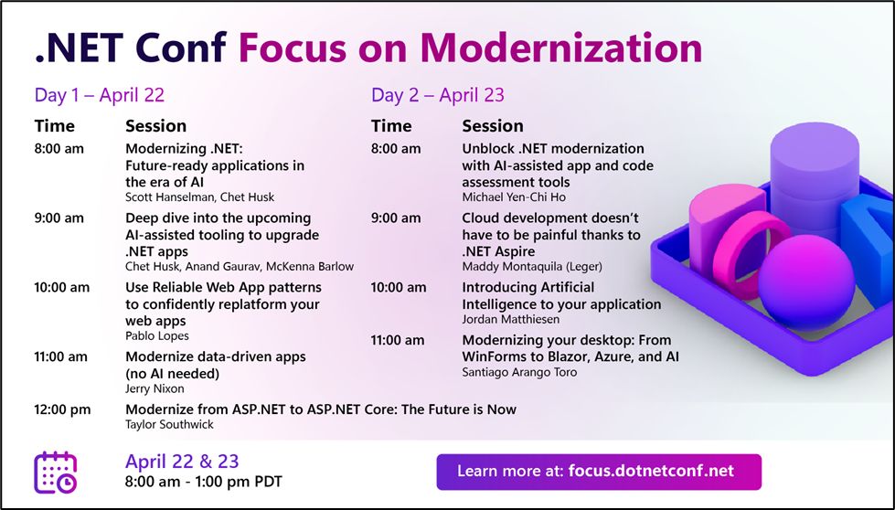 GAP Brings Modernization Legacy App Rescue Mission to .NET Conf: Focus on Modernization
