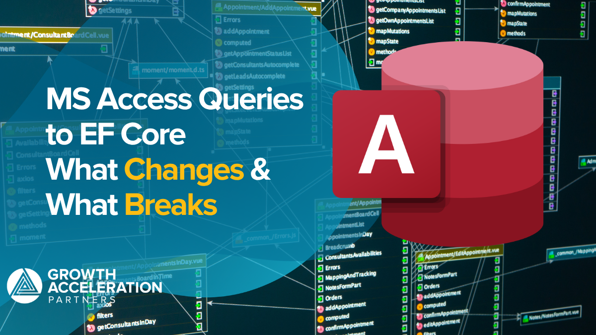 MSAccess Queries to Entity Framework Core: What Actually Changes (And What Breaks)